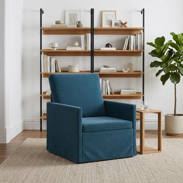 vidaXL Fauteuil Blauw 70 x 81 x 82 cm fluweel, Huis en Inrichting, Eenpersoons, Verzenden, Nieuw, Minder dan 150 cm