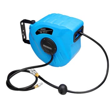Haspel Persluchtslang Blauw 10m Oprolbaar (Gereedschap), Verzenden, Nieuw