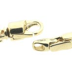 Gouden platte cardano schakel armband (Schakelarmband), Ophalen of Verzenden, Gebruikt, Overige kleuren, Goud