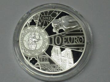 Frankreich 10 Euro zilver2013 Notre Dame Pp zilver, Postzegels en Munten, Verzenden