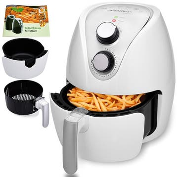 Heteluchtfriteuse 9in1 Wit incl receptenboekje 1500W, Verzenden, Nieuw