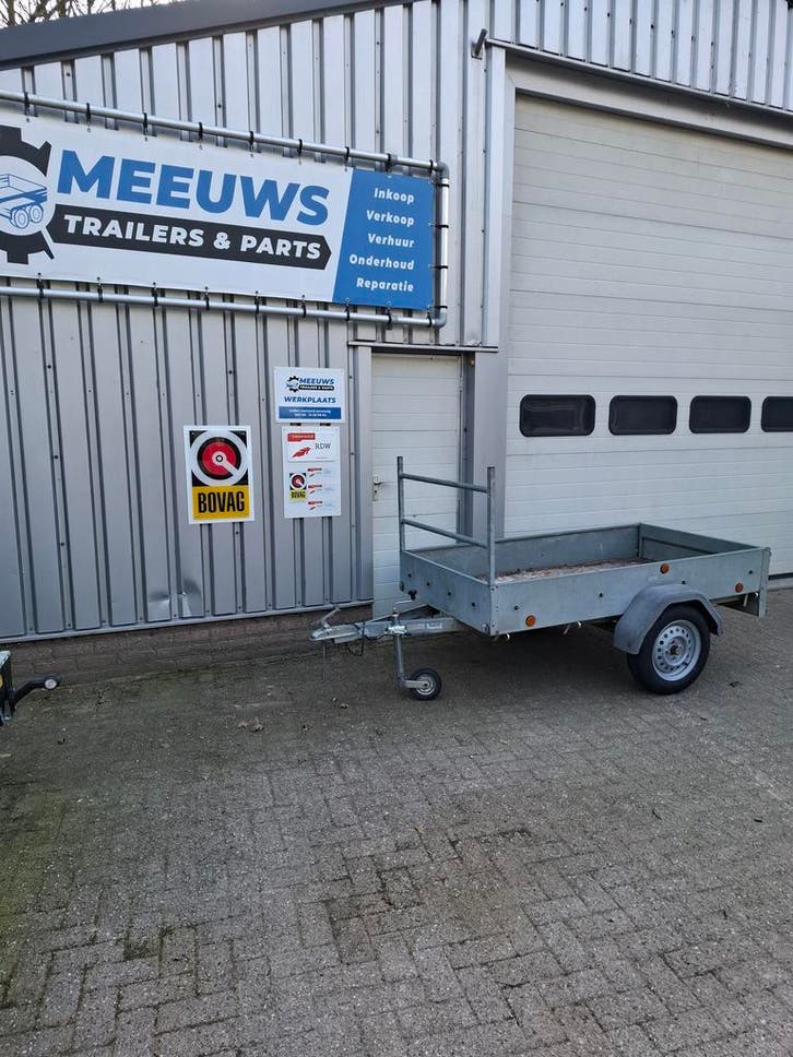 Aanhangwagen 750KG 200x110 Bakwagen Aanhanger Nieuwe Banden, Auto diversen, Aanhangers en Bagagewagens, Gebruikt, Ophalen