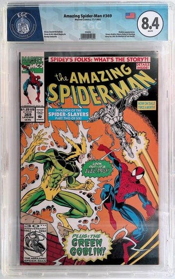 Amazing Spider-Man #369 - EGC 8.4 - 1 Graded comic - Eerste, Nieuw
