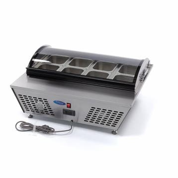 Saladette - 67 L - Tafelmodel - 8 x 1/6 GN, Verzenden, Nieuw in verpakking, Fornuis, Frituur en Grillen