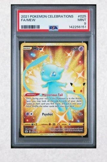 Pokémon - 1 Graded card - Mew Shiny Gold - 025/025, Nieuw