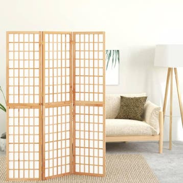 vidaXL Kamerscherm inklapbaar 3 panelen Japanse stijl, Verzenden, Nieuw