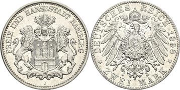 2 Mark 1898 Hamburg, Verzenden