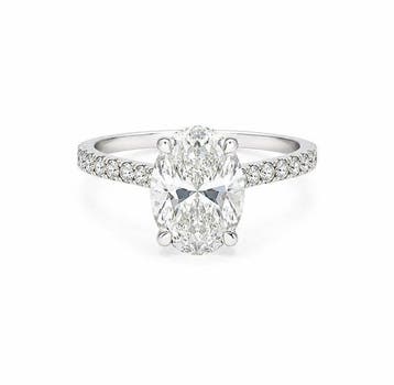 Ring - 14 karaat Witgoud - 2.22ct. tw. Diamant (Lab-grown) -, Sieraden, Tassen en Uiterlijk, Ringen, Nieuw