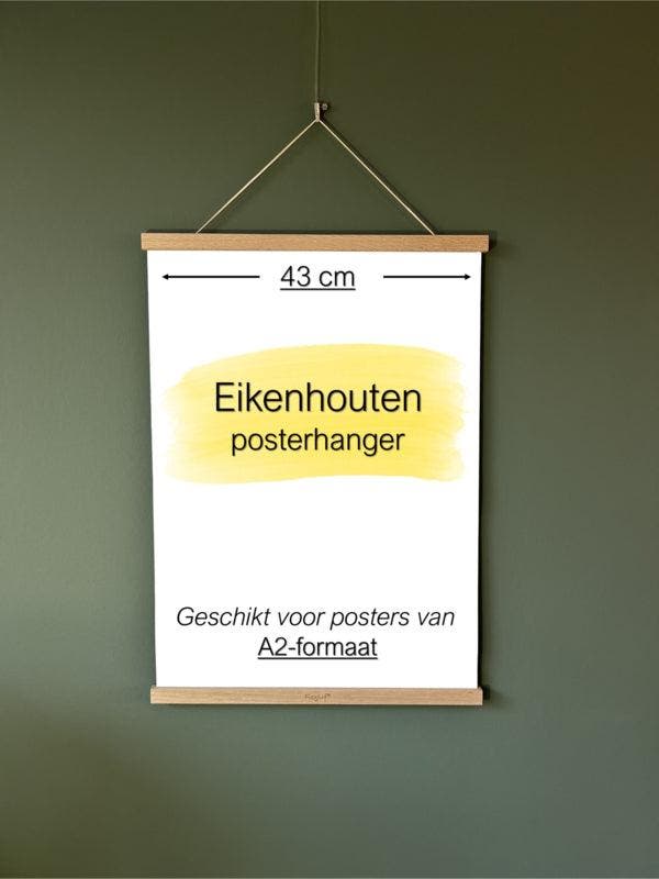 Posterhanger A2 formaat (43 cm) Eiken hout, Verzamelen, Posters, Ophalen of Verzenden
