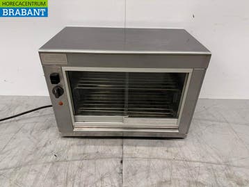 RVS Chergui Warmhoudvitrine 60 cm 230V Horeca, Zakelijke goederen, Ophalen of Verzenden, Gebruikt
