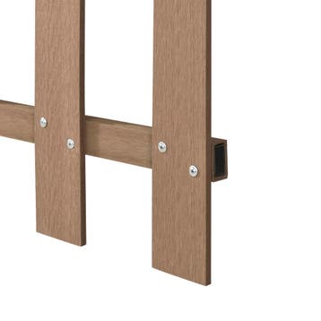 HKC Tuinhek voortuinhek 60x200 cm bruin, Verzenden, Nieuw