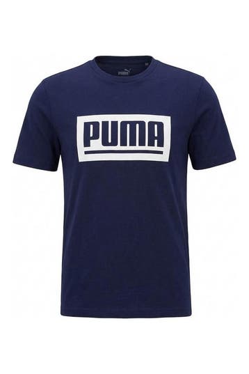 Puma T-shirt Jongens in maat 128 Blauw, Verzenden, Nieuw, Puma, Jongen of Meisje