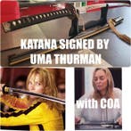 KILL BILL katanas replica signed by Uma Thurman aka The, Verzamelen, Nieuw