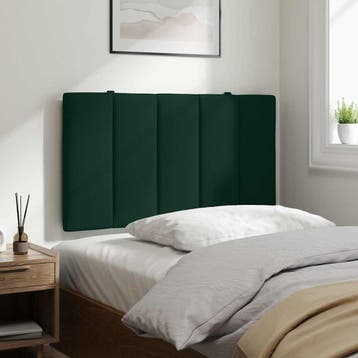 vidaXL Hoofdbordkussen Hanko 90 cm fluweel donkergroen, Verzenden, Nieuw, Groen, Stof