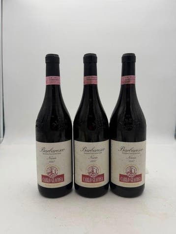 1997 Carlo Giacosa, Narin - Barbaresco - 3 Flessen (0.75, Verzamelen, Wijnen, Nieuw