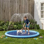 vidaXL Splash Pad voor Kinderen en Honden Blauw Ø150 x 10 cm, Verzenden, Nieuw
