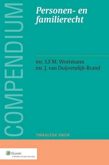 Compendium van het personen- en familierecht, 9789013127034, Boeken, Studieboeken en Cursussen, Verzenden, Zo goed als nieuw, HBO