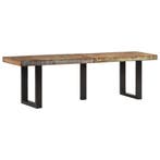 Bankje 160 cm massief gerecycled hout en staal, Verzenden, Nieuw