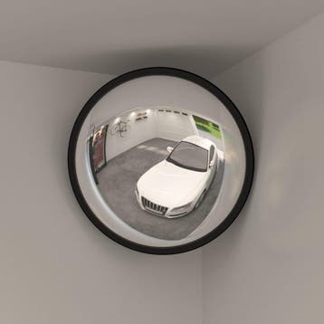 vidaXL Binnen Verkeersspiegel Convex Zwart Ø40 cm Acryl, Huis en Inrichting, Verzenden, Nieuw