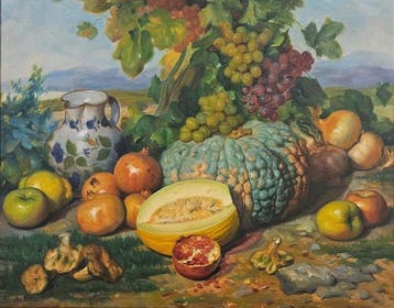 Andres Carceller Nuñez (1894-1969) - Bodegón Hiperealista