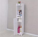 Smalle Witte Badkamerkast met Verstelbare Opbergruimte, Huis en Inrichting, Verzenden, Nieuw