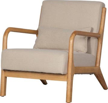 WOOOD Mark Fauteuil - Geweven Stof/Rubberhout, Verzenden, Nieuw
