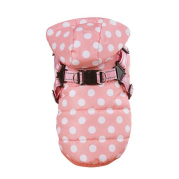 Warme  Hondenjas Roze Stip (Hondenkleding), Ophalen of Verzenden, Nieuw, Hondenjas