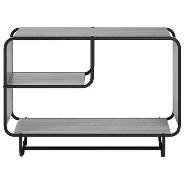 vidaXL Dressoir Grijs Sonoma 93,5 x 37,5 x 64,5 cm Bewerkt, Verzenden, Nieuw, Overige houtsoorten, Minder dan 50 cm
