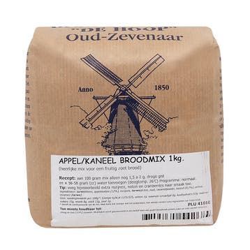 Molen de Hoop Appel Kaneel Broodmix 1kg, Verzenden, Nieuw