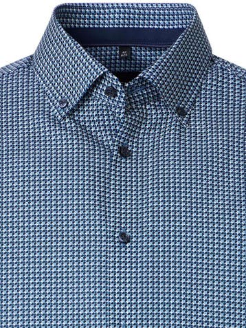 Venti Heren Overhemd Button Down Modern Fit 226111730-100, Kleding | Heren, Verzenden, Nieuw, Blauw