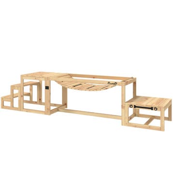 TRUUSK 4-delige Honden Behendigheidsset - Brug, Trap, Platfo, Verzenden, Nieuw