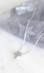 Orelia ketting kort met vallende ster zilverkleurig, Verzenden, Nieuw