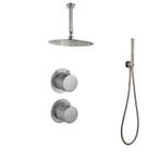 Sani Royal Inbouw Regendouche Doucheset Gun Metal Messing, Nieuw