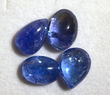 ct. 8,70 tanzaniet natuurlijke blauw, paars- Ovaal