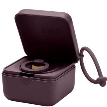 BIBS Pacifier box Plum - 1pcs, Ophalen of Verzenden, Nieuw, Overige typen