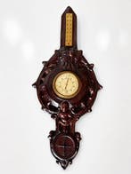 Barokstijl wandbarometer uit het midden van de eeuw met, Antiek en Kunst