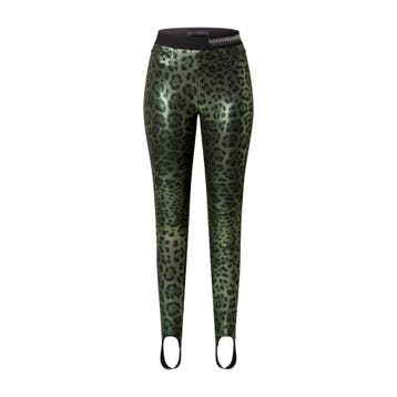 MAC • groene legging met leo print • 36, Verzenden, MAC, Nieuw, Maat 36 (S)