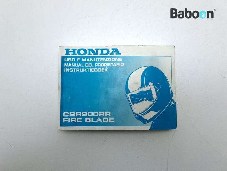 Instructie Boek Honda CBR 900 RR Fireblade 2000-2001, Motoren, Onderdelen | Honda, Gebruikt, Verzenden