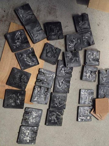 Militaire miniatuur beeldjes - Ondergoten metalen, Nieuw