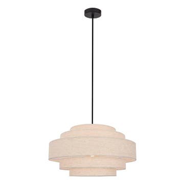 Japandi hanglamp beige, Timmy, Ophalen of Verzenden, Nieuw, Japandi