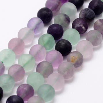 10 x edelsteen kraal van Regenboog Fluorite 6mm gat: 1mm, Ophalen of Verzenden, Nieuw, Kraal