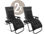 Lugia Opvouwbare Ligstoel - Tuinstoelen Set van 2 -, Tuin en Terras, Tuinsets en Loungesets, Verzenden, Zo goed als nieuw