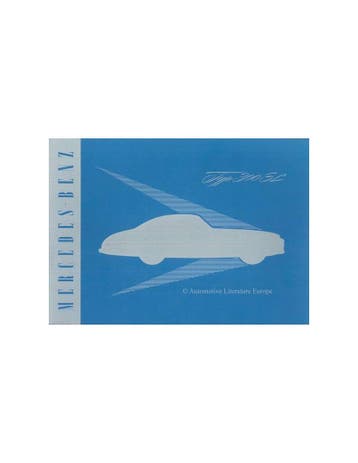 1955 MERCEDES BENZ 300 SL BROCHURE DUITS, Nieuw, Author