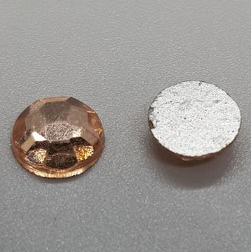 2 x Peach kristal flatback plaksteentjes 6 mm, Ophalen of Verzenden, Nieuw, Overige typen