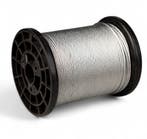 Staalkabel op rol - 1 mm 100 meter op katrol, Verzenden, Nieuw