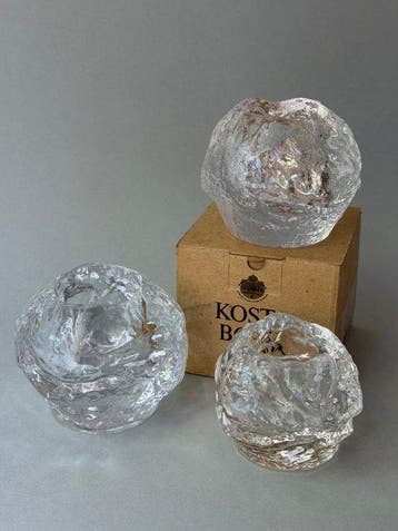 Kosta Boda - Ann Wärff - Kandelaar (3) - Kristal