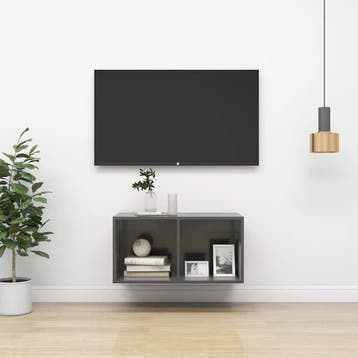 vidaXL Tv-wandmeubel 37x37x72 cm bewerkt hout hoogglans, Huis en Inrichting, Verzenden, Nieuw, 50 tot 100 cm, Minder dan 100 cm