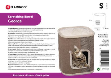 Krabton Flamingo George S Beige/Naturel – Krabmeubel voor., Verzenden, Nieuw