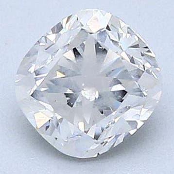 1 pcs Diamant (Natuurlijk) - 1.00 ct - Cushion - F - SI2 -, Nieuw