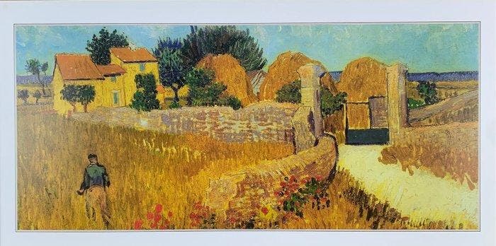 Vincent van Gogh (after) - Farm at Provence, 1888 - Artprint, Antiek en Kunst, Kunst | Tekeningen en Foto's